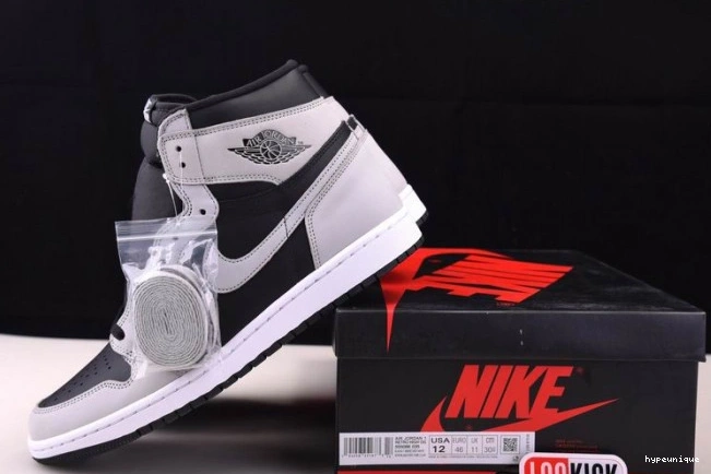 HYPE Air 1 Smoke White Black Light Grey Jordan Retro High 555088-035 0716